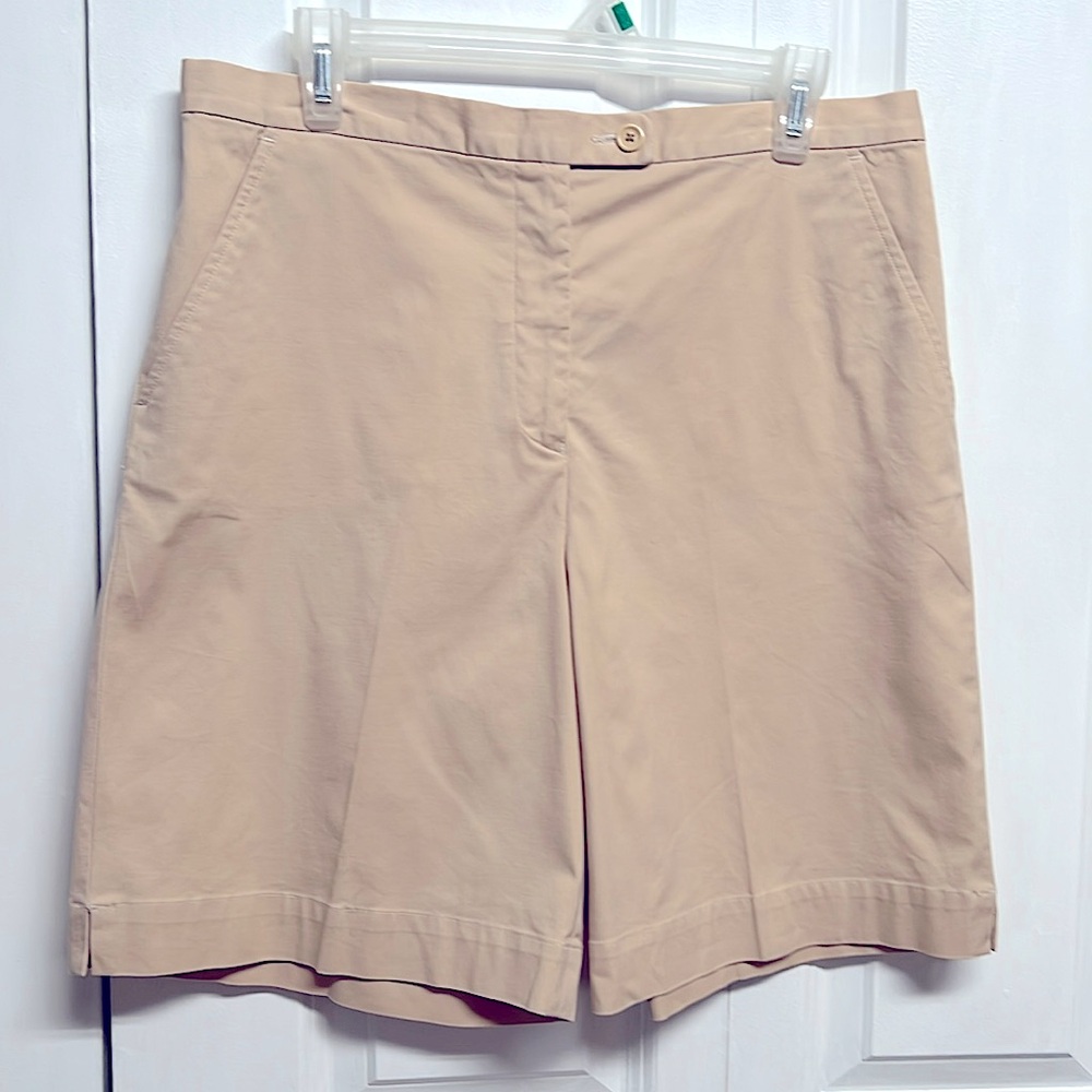 Faconnable Mustard High Waist Pocket Shorts Size 12
